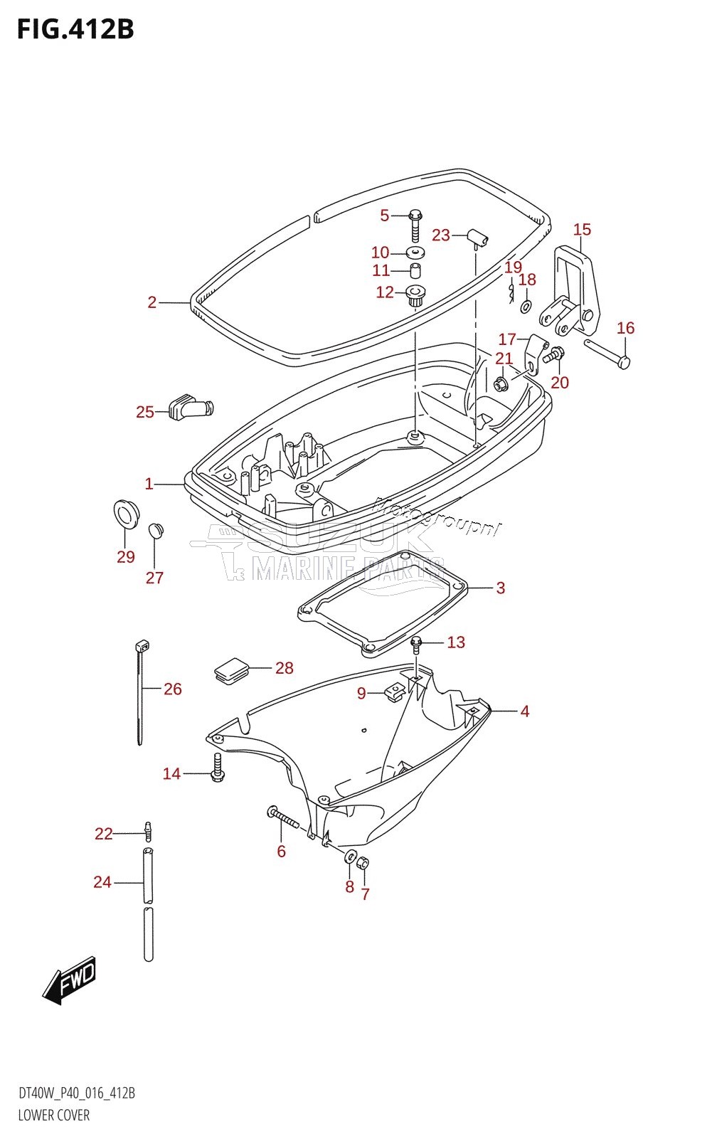 LOWER COVER (DT40W:P90)