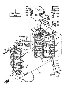 L250AET drawing CYLINDER--CRANKCASE-1