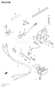 01502F-980001 (2009) 15hp P03-U.S.A (DF15K9) DF15 drawing RECTIFIER (K5,K6,K7,K8,K9,K10,011)