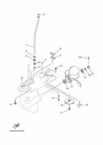 40VEO drawing PROPELLER-HOUSING-AND-TRANSMISSION-2