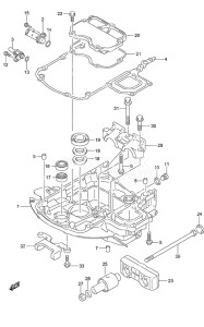 DF 70A drawing Engine Holder