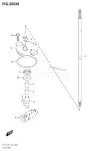 DF175ZG From 17502Z-610001 (E01 E40)  2016 drawing CLUTCH ROD (DF175TG:E40)