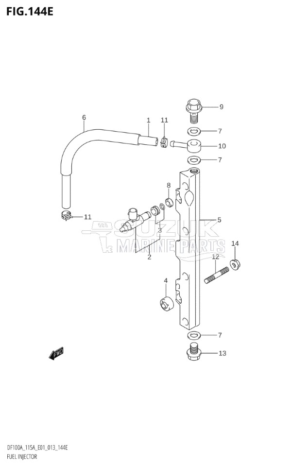 FUEL INJECTOR (DF115AZ:E01)