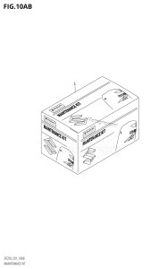 DF225Z From 22503Z-010001 (E01 E40)  2010 drawing MAINTENANCE KIT (DF225T:E01:K10)