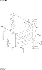 04001F-510001 (2005) 40hp E03-USA (DF40TK5) DF40 drawing INLET MANIFOLD