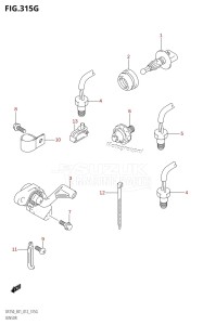 DF250 From 25003F-210001 (E01 E40)  2012 drawing SENSOR (DF225Z:E01)