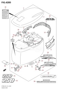 DF300A From 30002P-310001 (E40)  2013 drawing ENGINE COVER (DF250A:E40)