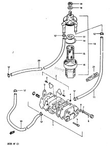 DT25 From 02503-301001-305315 ()  1983 drawing FUEL PUMP