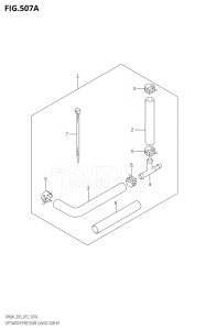 04003F-510001 (2005) 40hp E03-USA (DF40A) DF40A drawing OPT:WATER PRESSURE GAUGE SUB KIT