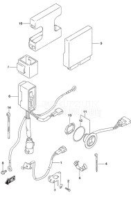 DF 50A drawing PTT Switch/Engine Control Unit