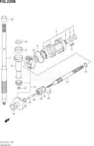 05001F-151001 (2001) 50hp E01 E11-Gen. Export 1-and 2 (DF50QHK1  DF50TK1) DF50 drawing TRANSMISSION (K5)