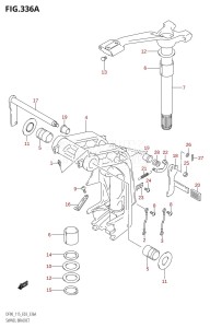 DF100 From 10001F-980001 (E03)  2009 drawing SWIVEL BRACKET