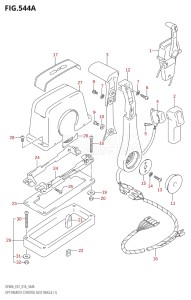 05004F-610001 (2016) 50hp E01-Gen. Export 1 (DF50AVT  DF50AVTH) DF50A drawing OPT:REMOTE CONTROL ASSY SINGLE (1)