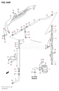 DF150Z From 15002Z-210001 (E01 E40)  2012 drawing FUEL INJECTOR (DF175T:E40)