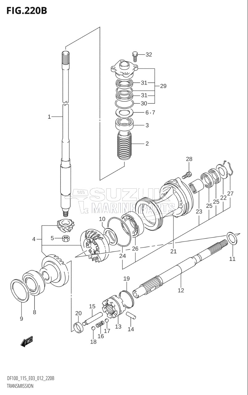 TRANSMISSION (DF115T:E03)