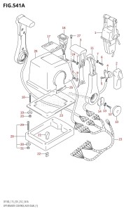 DF100 From 10002F-210001 (E01 E40)  2012 drawing OPT:REMOTE CONTROL ASSY DUAL (1)