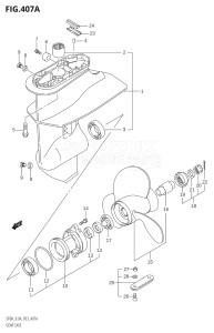 00994F-110001 (2011) 9.9hp P03-U.S.A (DF9.9A  DF9.9AR) DF9.9A drawing GEAR CASE