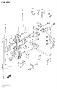 25004F-610001 (2016) 250hp E03-USA (DF250ST) DF250ST drawing HARNESS (DF225T:E03)