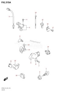 DF90A From 09003F-040001 (E01 E40)  2020 drawing SENSOR (DF70A,DF70ATH,DF80A,DF90A,DF90ATH)