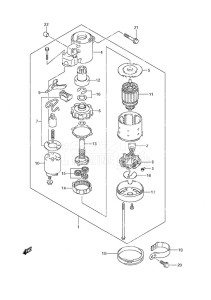 DF 115A drawing Starting Motor