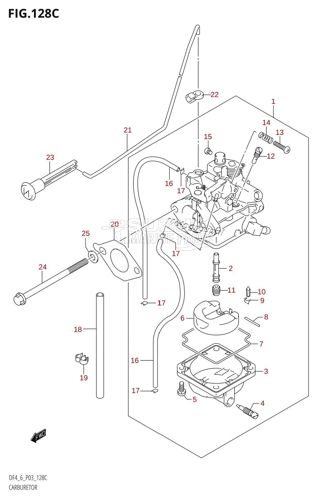 CARBURETOR ((DF4,DF6):(K5,K6,K7,K8,K9,K10,011))