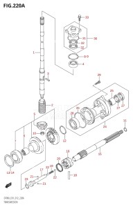 08002F-210001 (2012) 80hp E01 E40-Gen. Export 1 - Costa Rica (DF80A  DF80AT) DF80A drawing TRANSMISSION