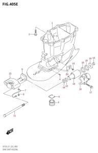 DF250Z From 25003Z-240001 (E11 E40)  2022 drawing DRIVE SHAFT HOUSING (DF250ST:X-TRANSOM)