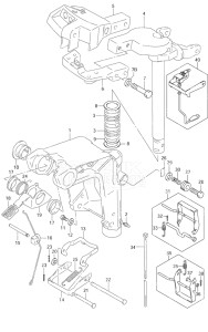 Outboard DF 9.9 drawing Swivel Bracket