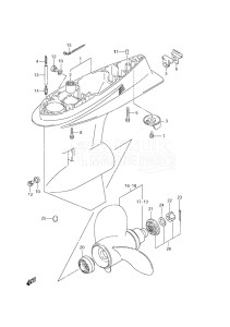 Outboard DF 60 drawing Gear Case