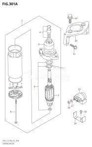 DT15 From 01504-210001 (P40)  2012 drawing STARTING MOTOR (DT15:P40)