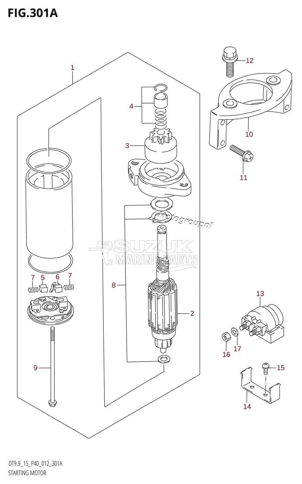 STARTING MOTOR (DT15:P40)