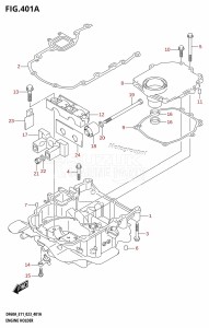 DF60A From 06002F-340001 (E01 E11 E40)  2023 drawing ENGINE HOLDER (DF40A,DF40AST,DF50A,DF60A)