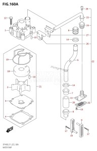 DF115BT From 11506F-340001 (E11 E40)  2023 drawing WATER PUMP (E11)