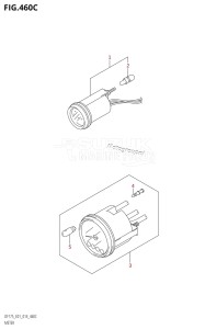 DF175ZG From 17502Z-410001 (E01 E40)  2014 drawing METER (DF150Z:E01)