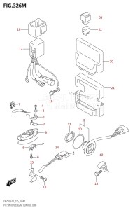 DF250 From 25003F-510001 (E01 E40)  2015 drawing PTT SWITCH /​ ENGINE CONTROL UNIT (DF250Z:E40)