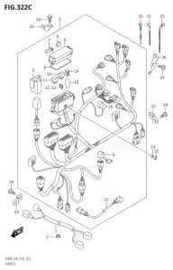 05003F-810001 (2018) 50hp E03-USA (DF50A) DF50A drawing HARNESS (DF60A,DF60AVT)