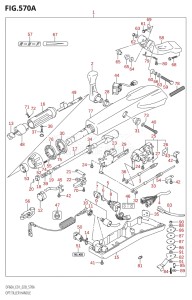 04003F-040001 (2020) 40hp E01-Gen. Export 1 (DF40A  DF40AQH  DF40ATH) DF40A drawing OPT:TILLER HANDLE (DF40A,DF50A)