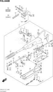 04003F-210001 (2012) 40hp E01-Gen. Export 1 (DF40AQH  DF40AT) DF40A drawing TILLER HANDLE (DF50ATH:E01)