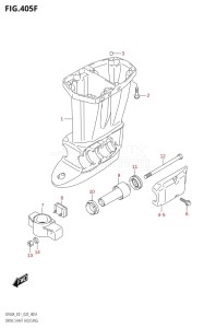 06002F-040001 (2020) 60hp E01 E40-Gen. Export 1 - Costa Rica (DF60A  DF60AQH  DF60ATH) DF60A drawing DRIVE SHAFT HOUSING (DF60ATH:E01)