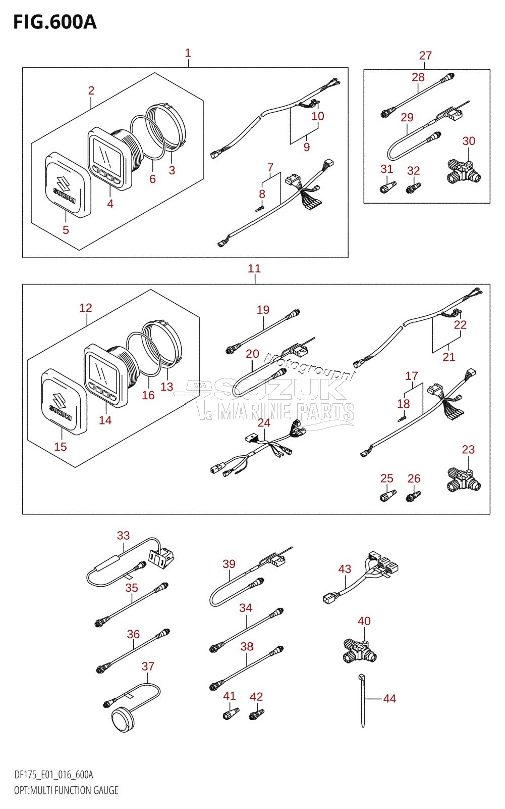 OPT:MULTI FUNCTION GAUGE (DF150T:E01)