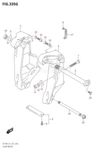 DF115AST From 11504F-610001 (E03)  2016 drawing CLAMP BRACKET (DF140AT:E40)