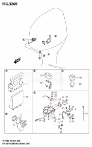 DF140BG From 14004F-440001 (E11 - E40)  2024 drawing PTT SWITCH /​ ENGINE CONTROL UNIT (DF140BG,DF140BZG)