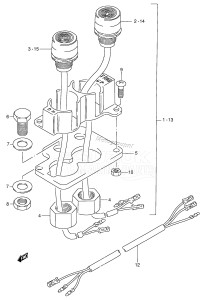 DT90 From 09001-581001 ()  1995 drawing OPT:TRIM SWITCH