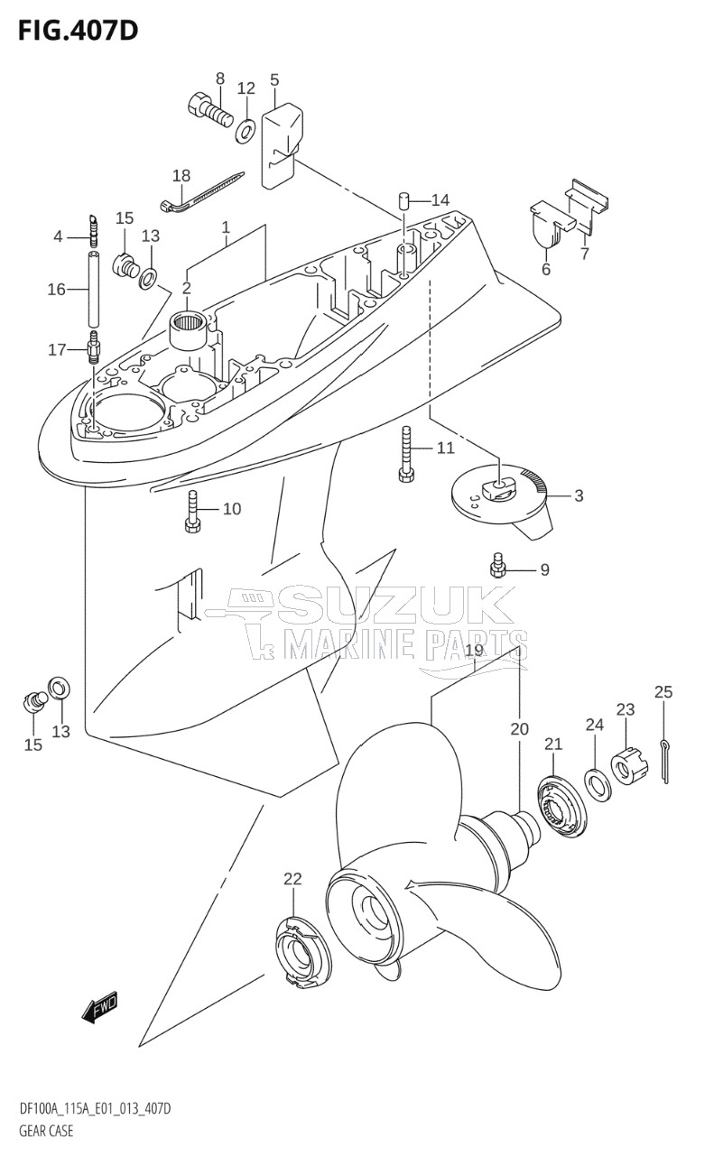 GEAR CASE (DF115AT:E40)