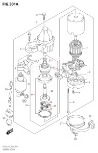 DF250 From 25003F-910001 (E01 E40)  2019 drawing STARTING MOTOR