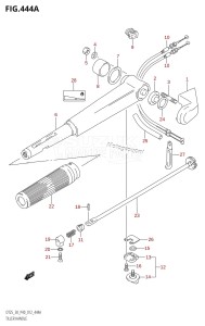 DT25 From 02503K-210001 (P36-)  2012 drawing TILLER HANDLE (DT25K:P36)