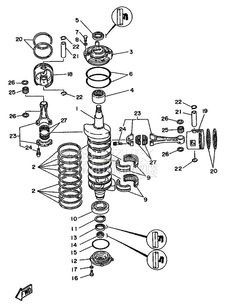 CRANKSHAFT--PISTON