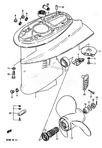 DT30 From 03001-408067 till 411086 ()  1985 drawing GEAR CASE