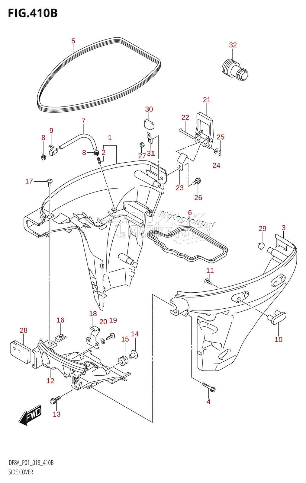 SIDE COVER (DF8AR,DF9.9AR)