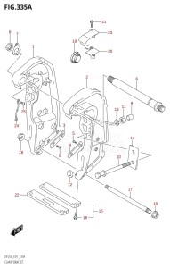 DF200 From 20001F-421001 (E01)  2004 drawing CLAMP BRACKET (X-TRANSOM,XX-TRANSOM)